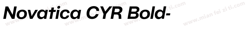 Novatica CYR Bold字体转换